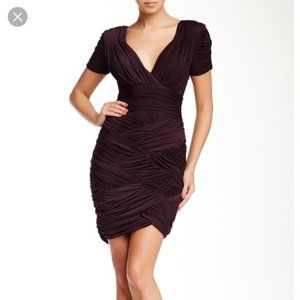 NWT Halston Heritage X Revolve Ruched Cocktail Dress XS